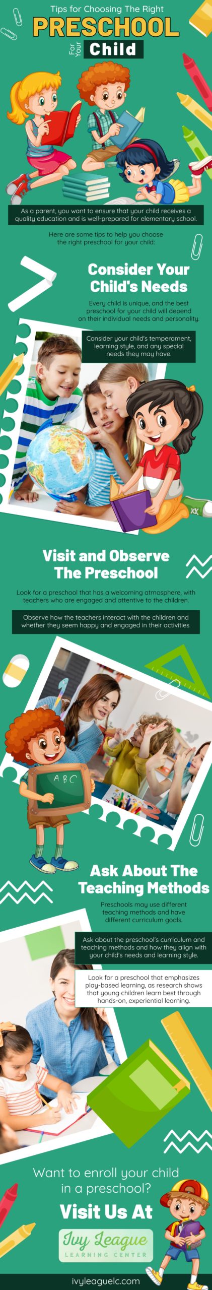 Tips for Choosing The Right PRESCHOOL For Your Child